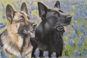 "Aly and Lucci", Shepherds in a field.
