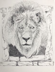 "Aslan", the lion.